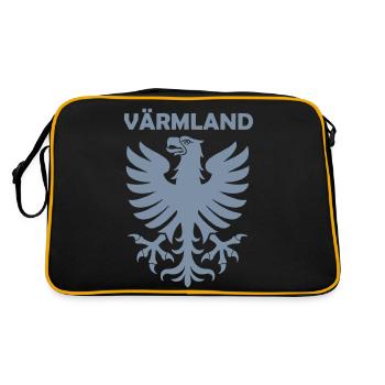 Wermland | - Retro Tasche - Schwarz/Gold - Hinten