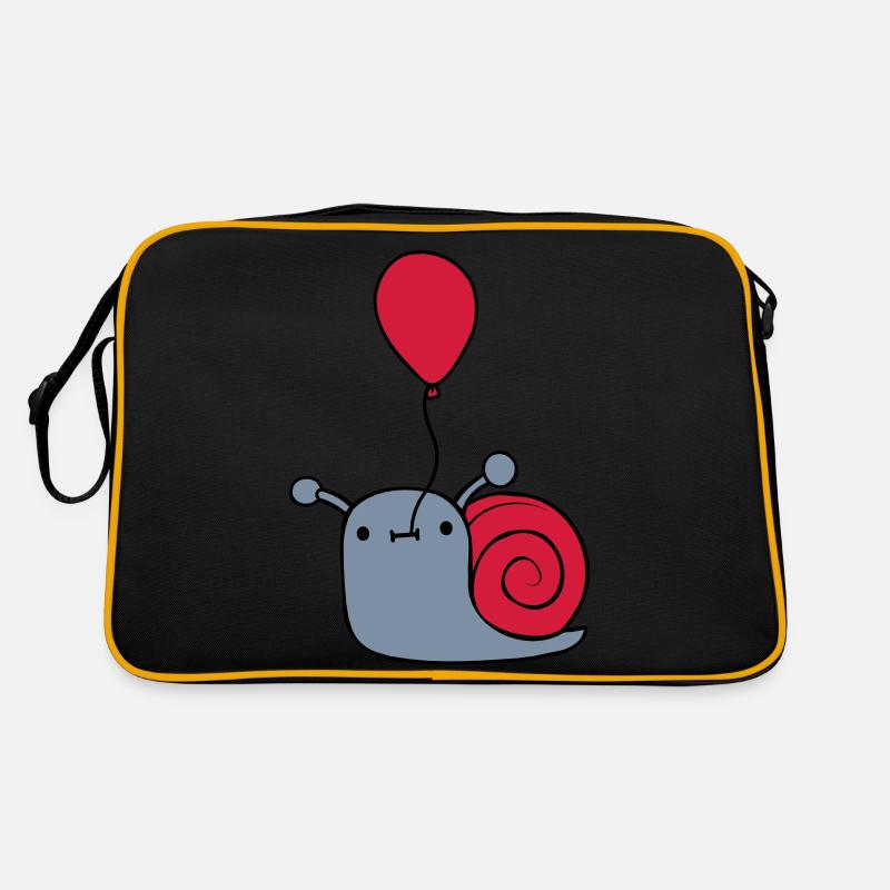 Cute balloon snail Retro Bag