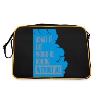 vie ennuyeuse sans moi - Sac Retro - noir/or - Dos