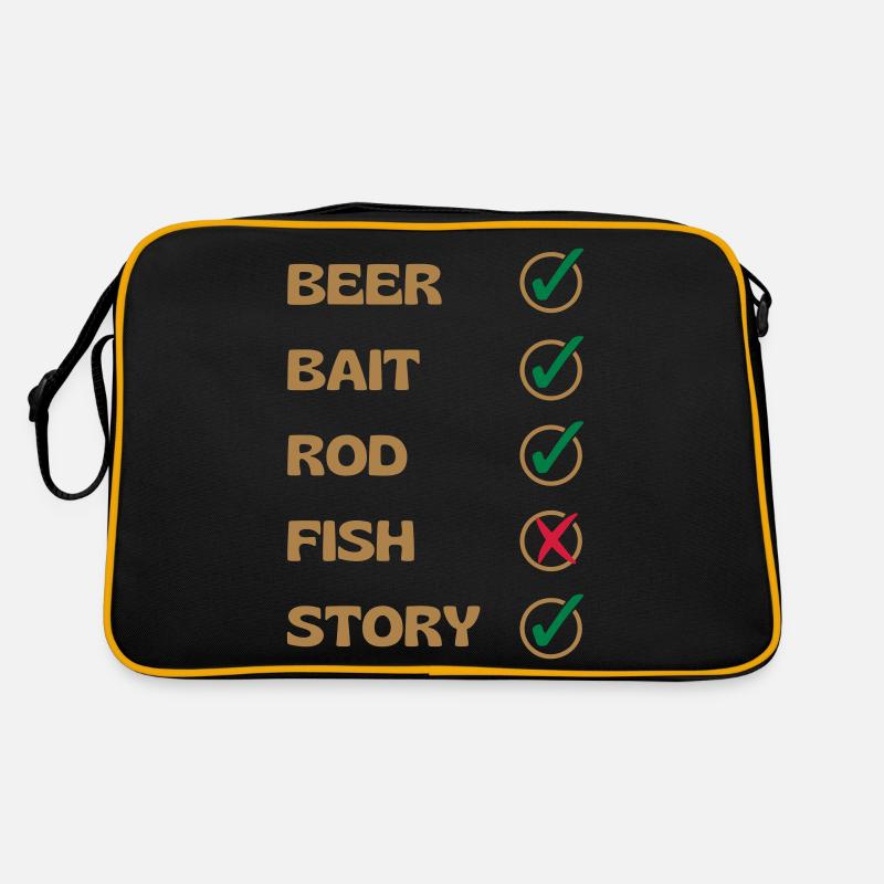 DRÔLE DE PÊCHE SANS POISSON Sac Retro