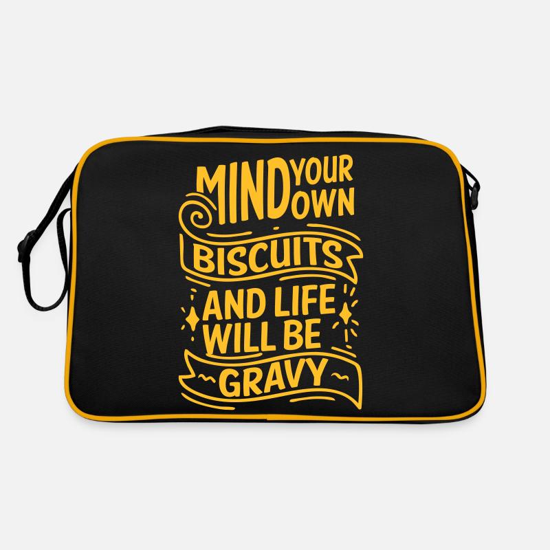 FAITES ATTENTION À VOS PROPRES BISCUITS Sac Retro