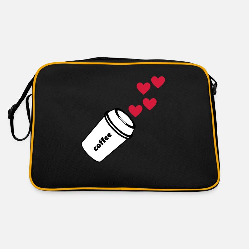 coffe love Kaffee Liebe Retro Tasche