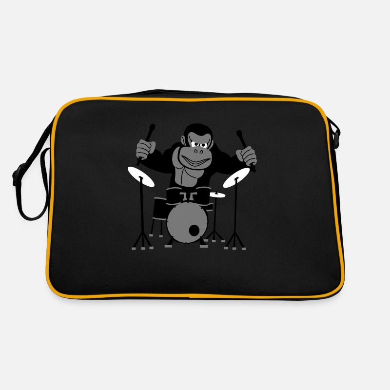 Drumming Gorilla Retro Bag