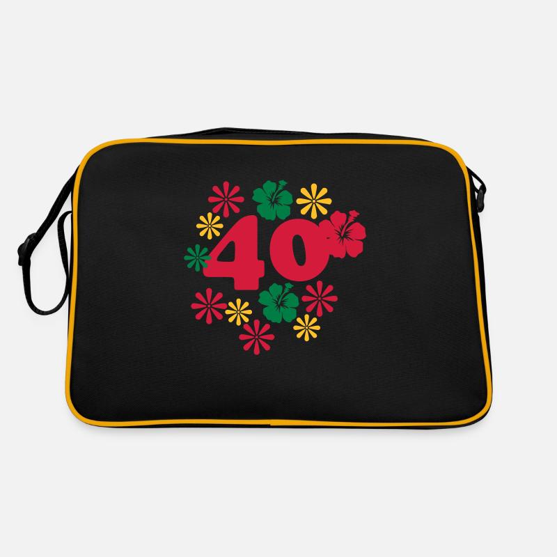 40 blumen Retro Bag