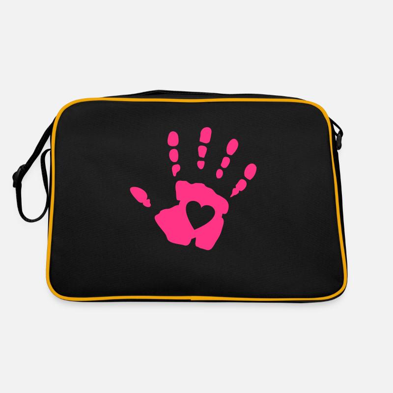 hand herz Retro Tasche