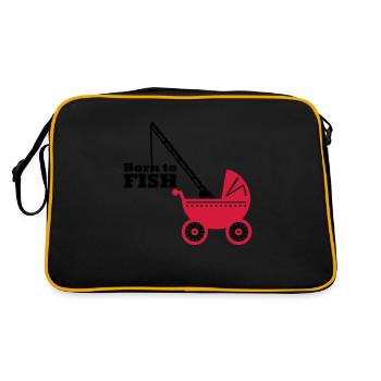 born to fish (landau, 2c) - Sac Retro - noir/or - Dos
