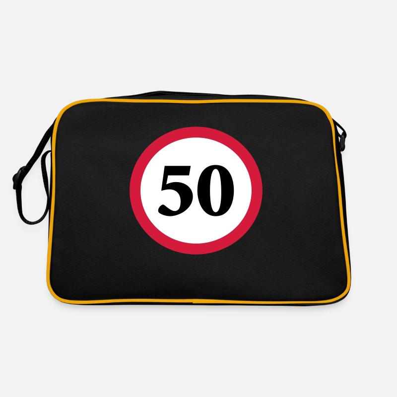 geschwindigkeitstafel_50 Retro Tasche