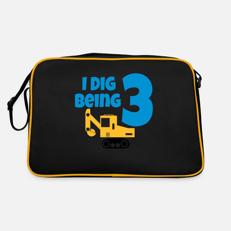 Bagger anniversaire 3 ans Sac Retro