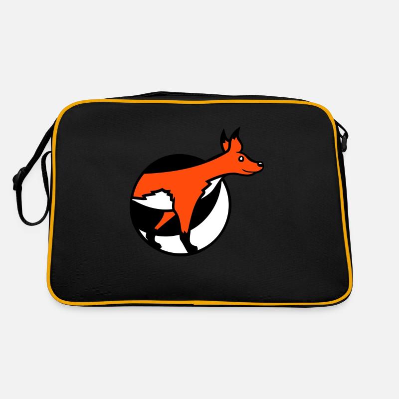 Fox Hole Front Part Front Burrow Go Out Retro Bag