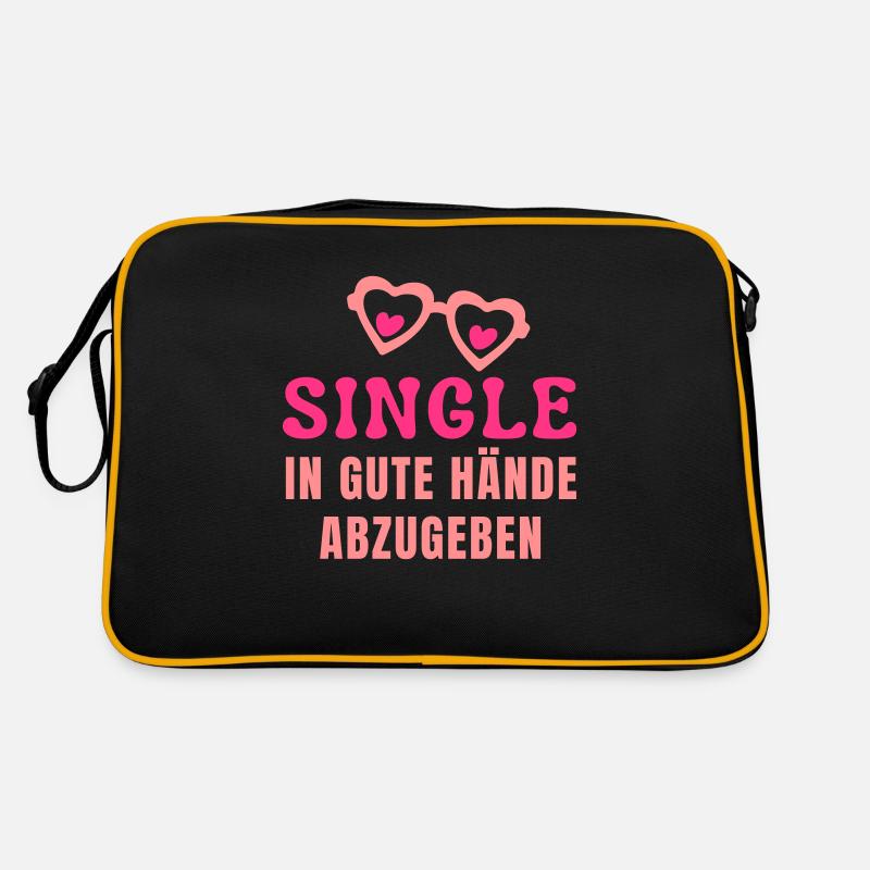 Single valentinstag geschenk spruch partnersuche Retro Tasche