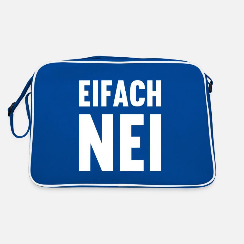 Schweizerdeutsch - Einfach NEIN Retro Tasche