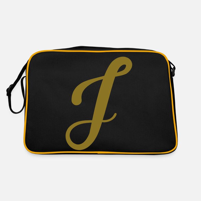 J - Buchstabe Retro Tasche