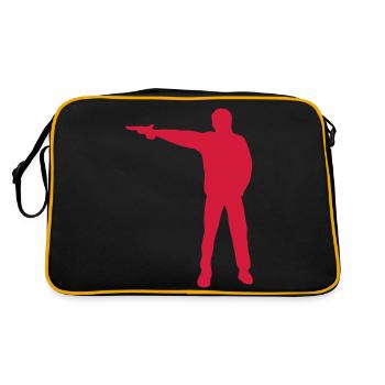 tir sportif - Sac Retro - noir/or - Dos