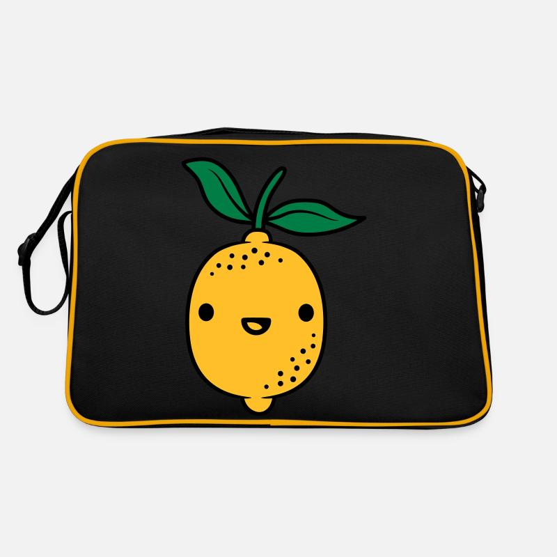 Kawaii lemon fruit Retro Bag