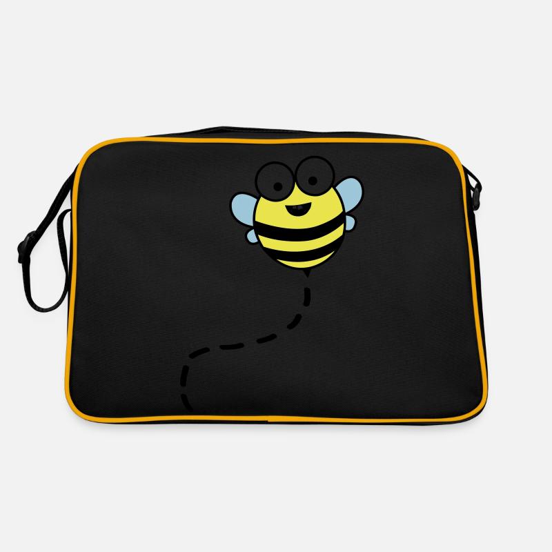 lustige_biene_02 Retro Tasche