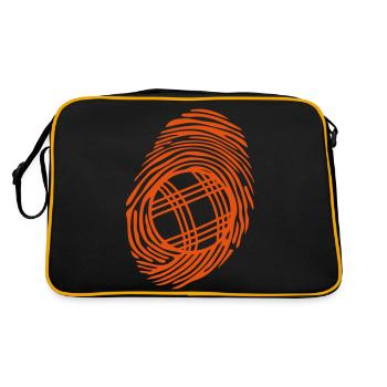 petanque empreinte digitale boule - Sac Retro - noir/or - Dos