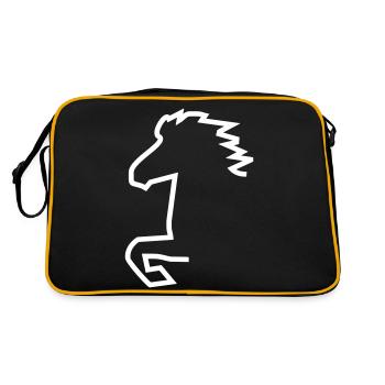 Cheval islandais - Sac Retro - noir/or - Dos