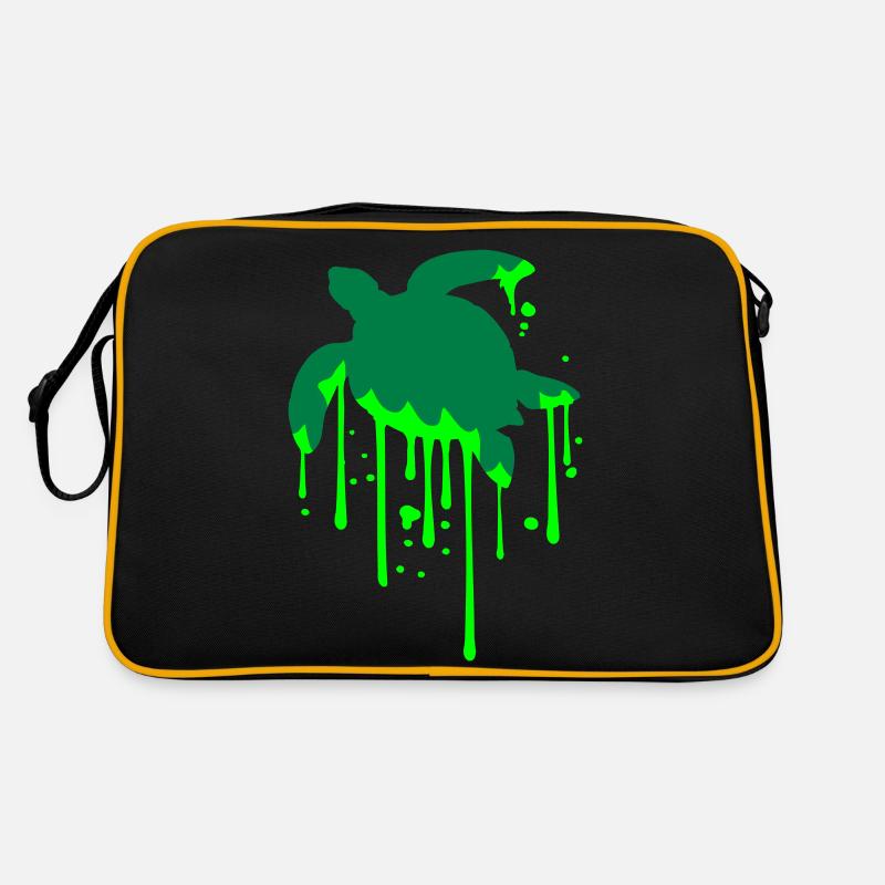 Water turtle drop slime wet drips cool Retro Bag
