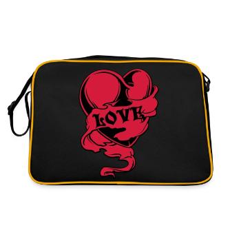 herz - Sac Retro - noir/or - Dos