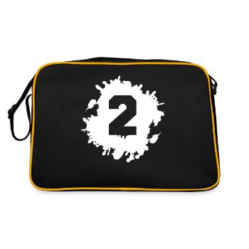2 klecks - Retro Tasche - Schwarz/Gold - Hinten