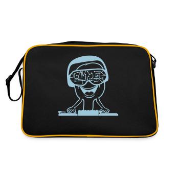 DJ Data Microchip Sunglasses Glasses Party Music - Retro Bag - black/gold - Back