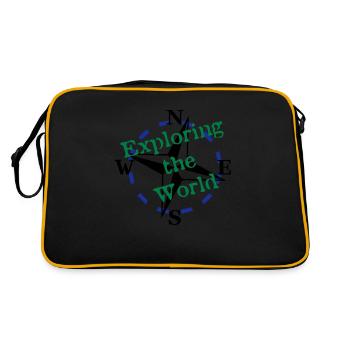 Compass - Explorer le monde - Vector 3 Couleur - Sac Retro - noir/or - Dos
