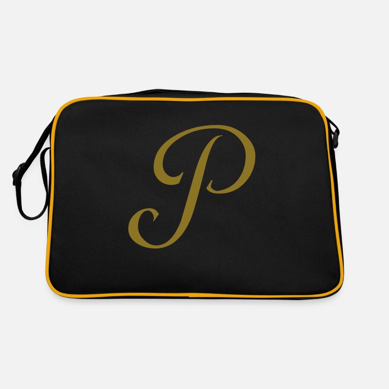 Buchstabe P Retro Tasche