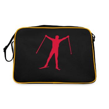 Nordic combined ski winner winner - Retro Bag - black/gold - Back