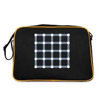 Optical illusion, Find the black dot! - Sac Retro - noir/or - Dos