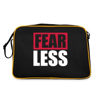 Conception de citation de texte intrépide - Sac Retro - noir/or - Dos