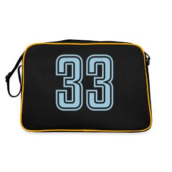 33 - Retro Bag - black/gold - Back