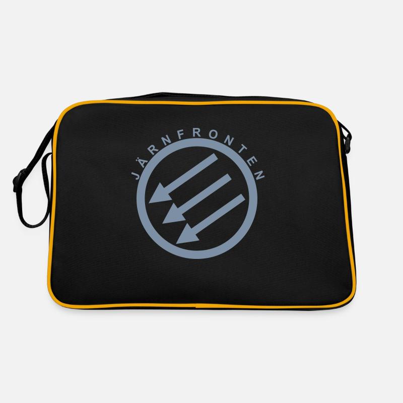 Järnfronten / Eiserne Front / Iron Front - Retro Tasche - Schwarz/Gold
