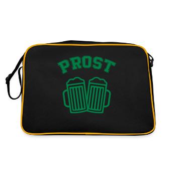 Santé de la bière - Sac Retro - noir/or - Dos