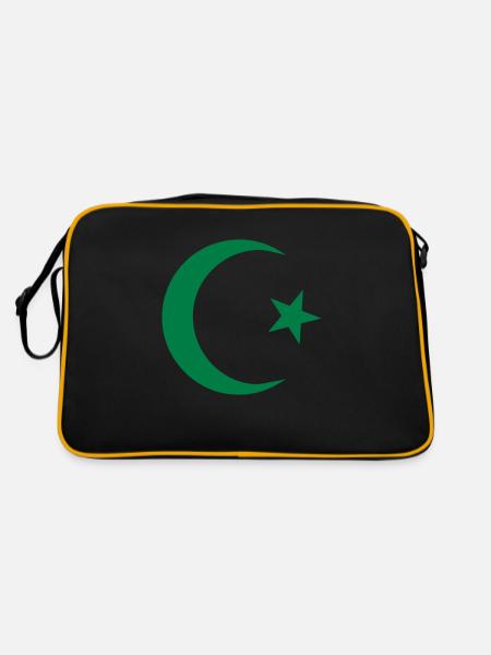 Le croissant et l'étoile - Sac Retro - noir/or - Dos