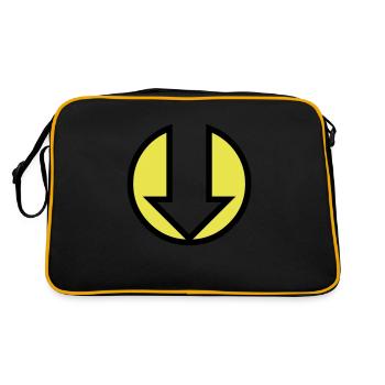 Down Arrow - Retro Bag - black/gold - Back