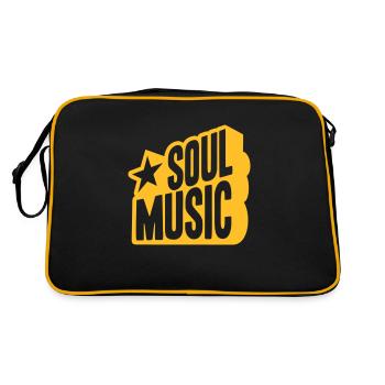 SOUL MUSIC STAR - Sac Retro - noir/or - Dos