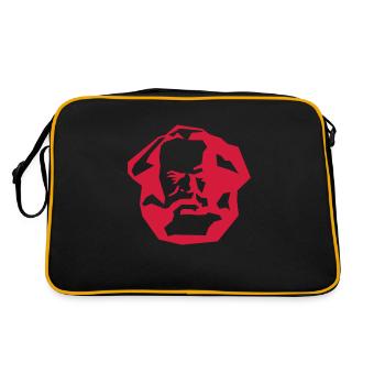 Karl Marx - Retro Bag - black/gold - Back