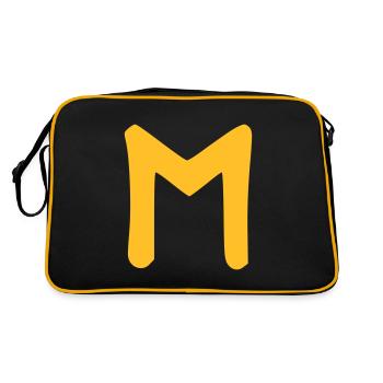 Celtic symbols - rune EHWASZ 1 - Retro Bag - black/gold - Back