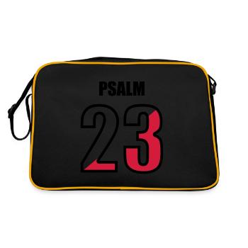 Psaume 23 - Sac Retro - noir/or - Dos