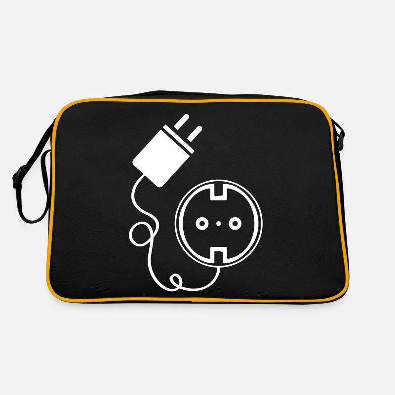 Steckdose Strom Element Retro Tasche