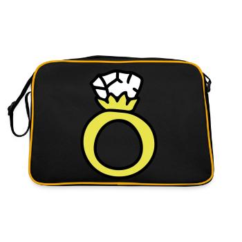 Ring - anneau de mariage 3 - Sac Retro - noir/or - Dos