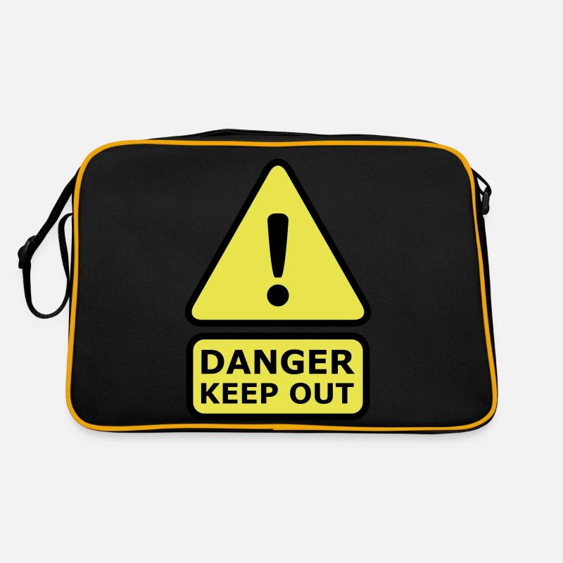 Danger Keep Out Retro Tasche