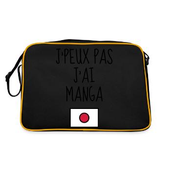 Manga / Geek / Anime / Cosplay - Sac Retro - noir/or - Dos