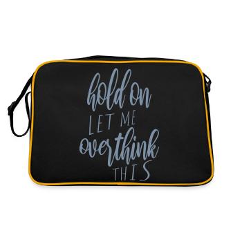 Let me overthink this - Retro Bag - black/gold - Back