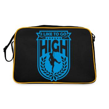 like to get high - Retro Bag - black/gold - Back