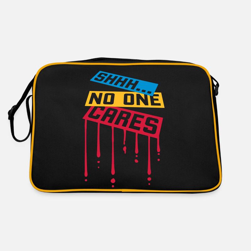 shhh no one cares Retro Bag