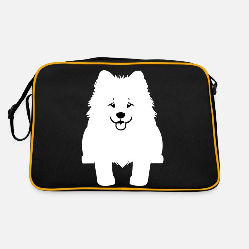 Chien samoyède dans le style cartoon Sac Retro