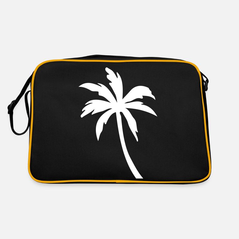 Silhouette de symbole de palmier Sac Retro