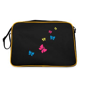 papillon - Sac Retro - noir/or - Dos