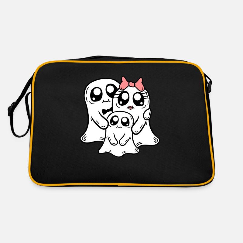 Child Parents Ghosts Couple Retro Bag